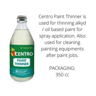 CENTRO Paint Lacquer Thinner 350ml Shopee Philippines