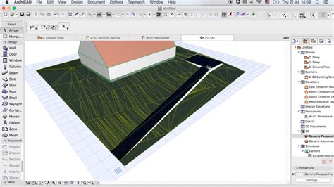 ARCHICAD HOW TO BUILD A MODEL TERRAIN USING MESH TOOL PART 3 YouTube