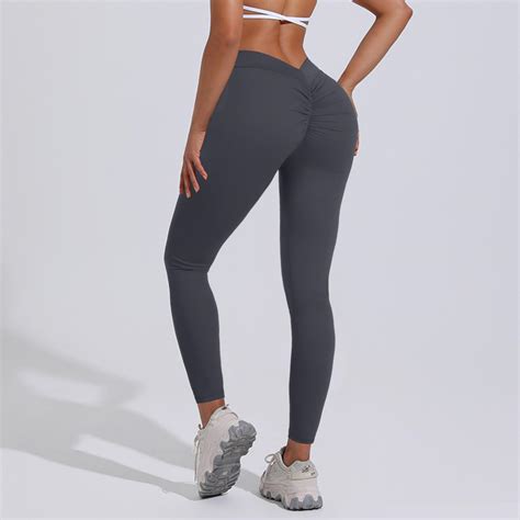 V Back Scrunch Leggings Soft Butt Lifting | Moon Wood