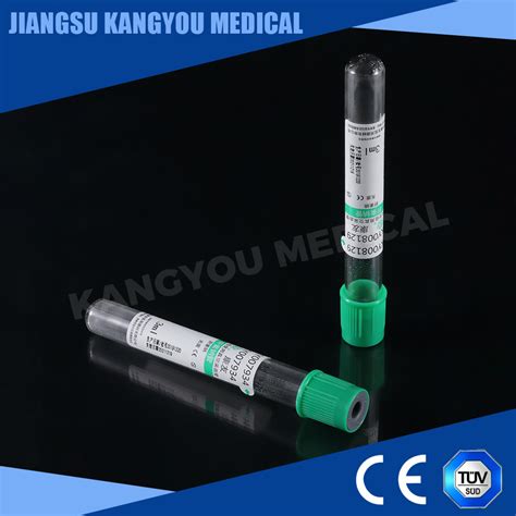 Disposable Vacuum Blood Collection Tube Medical Pet Glass Tube Heparin