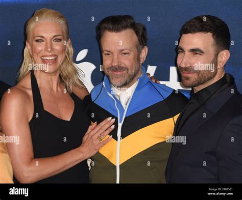 Hannah Waddingham Jason Sudeikis Brett Goldstein Attends The Ted