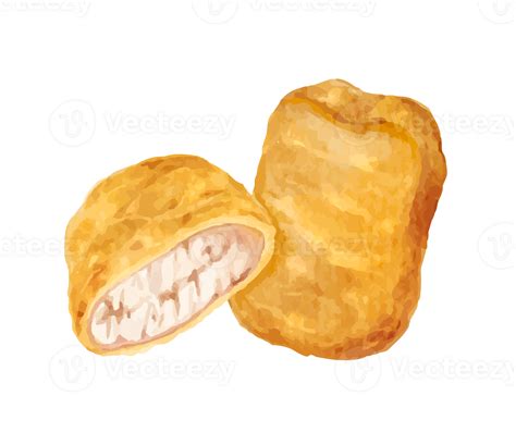 Nuggets Fast Food Watercolor 26495043 Png