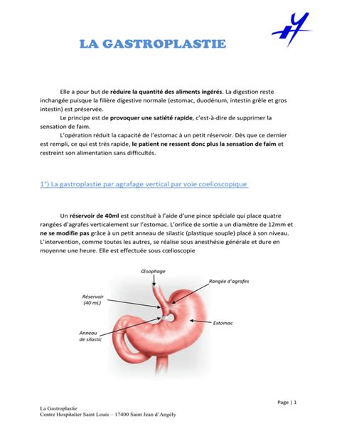 La Gastroplastie