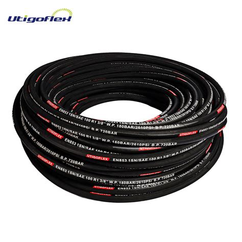 EN 853 1SN Steel Wire Braided Hydraulic Hose Utigoflex