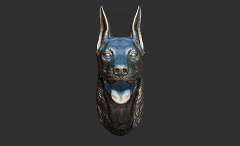 ArtStation - Doberman head | Resources