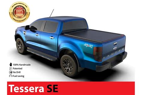 Tapa Enrollable Tessera Se En Negro Mate Ford Ranger