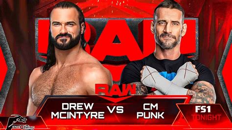 WWE 2K23 CM Punk Vs Drew McIntyre WWE RAW YouTube