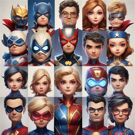 Amazing superhero portrait cartoon characters by Sohanour Rahman ...