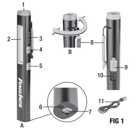 Powersmith Pilp Uvl Rechargeable Led Inspection Pen User Manual