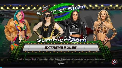 WWE 2K23 Gameplay WOMENS EXTREME RULES FATAL 4 WAY MATCH SUMMERSLAM