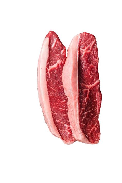 Bife De Lombo Ou Carne Picanha Brasileira Crua No Talhante Fundo