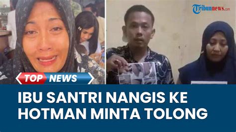 Viral Ibu Santri Nangis Minta Kapolri Bantu Tangkap Pelaku Kematian