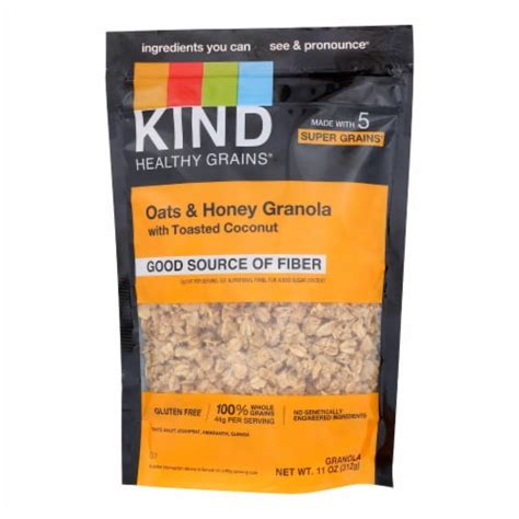 Kind Healthy Grains Oats And Honey With Toasted Cocounut Granola