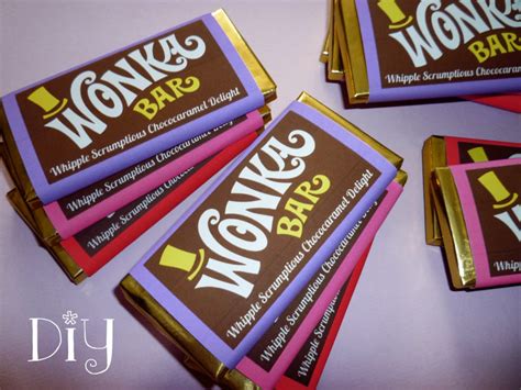 Wonka Bar Wrappers Wonka Bar Candy Bar Wrapper Template Willy Wonka ...