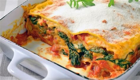 Pumpkin And Spinach Lasagne Food In A Minute Recipes Kraft Heinz