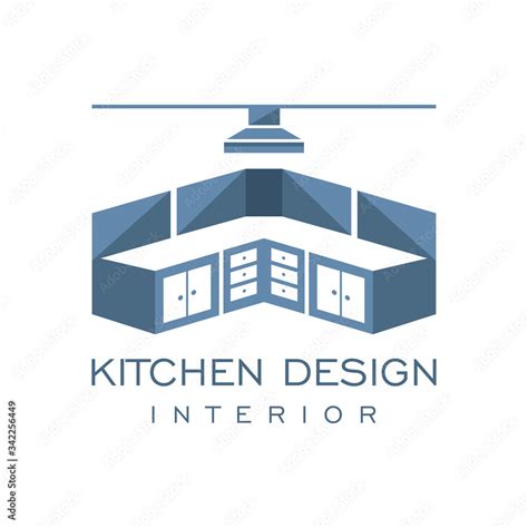 Cabinet Furniture Kitchen Set Interior Graphic Vector Logo Design Stock ...