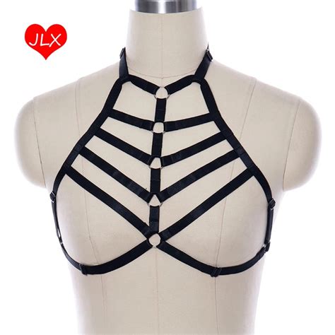 JLX HARNESS Body Harness Strappy Cage Bralette Exotic Bondage Lingerie