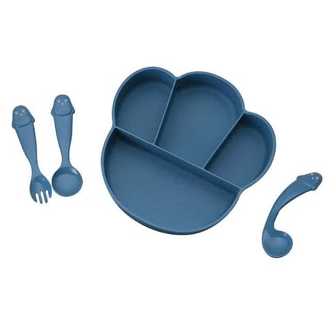 Assiette Plateau Repas Blue Assiettes De Nourriture Pour Enfants