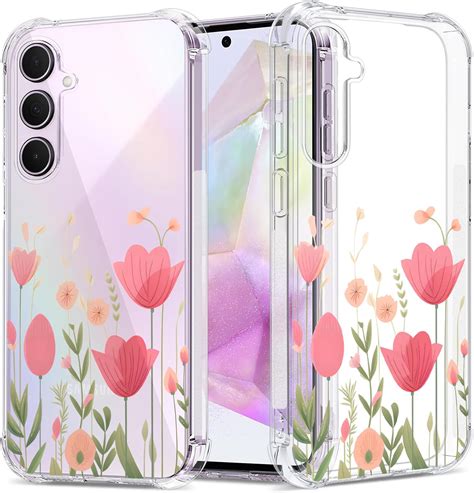 Amazon Greatruly Floral Clear Case For Galaxy A G For Women