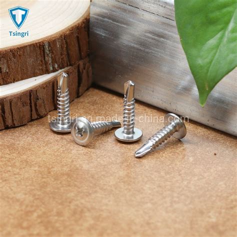 Tgr Tsingri Ss410 Phillips Cross Recessed Round Washer Self Drilling Screws For 1 0 1 2mm Light