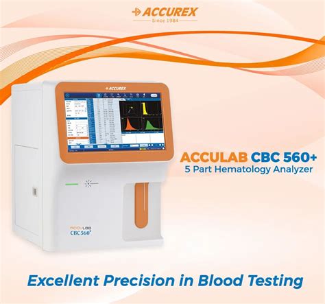 Accurex Automatic Acculab Cbc Plus Part Hematology Analyzer For