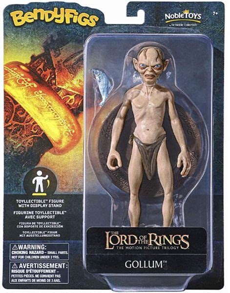 Figura The Noble Collection Bendyfigs El Se Or De Los Anillos Gollum