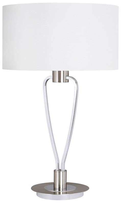 Lampe PARIS II Nickel Mate Avec Abat Jour De Triolighting