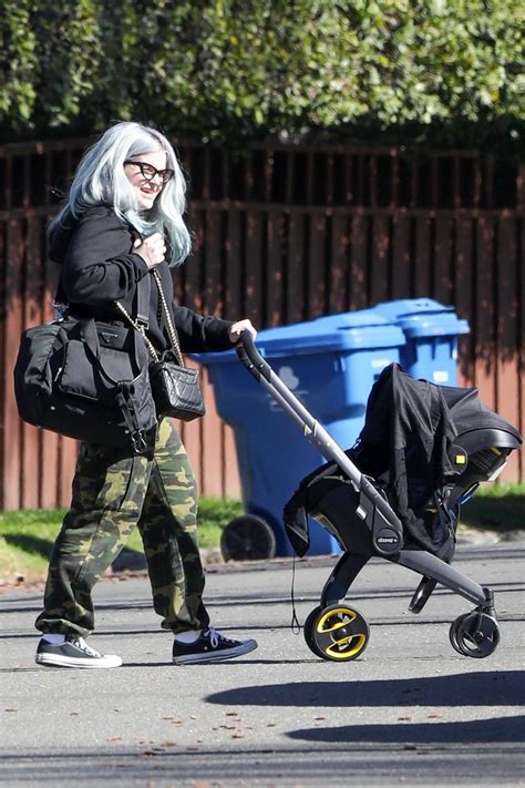 Kelly Osbourne steps out for first time with newborn son Sydney