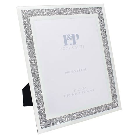 White Crystal Photo Frame 8x10 Lesser And Pavey