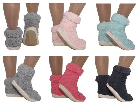 Hüttenschuhe Hausschuhe Hüttensocken Mähmäh ABS Teddy Damen