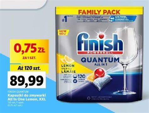 Promocja FINISH QUANTUM Kapsułki do zmywarki All in One Lemon 120szt