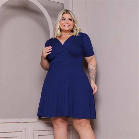 Vestido Plus Size Evangélico Midi Rodado Gode Social G5 60 Shopee Brasil