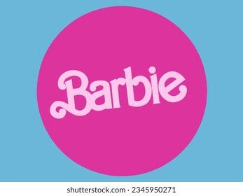 127 Barbie Pink Vintage Logo Isolated Background Images Stock Photos