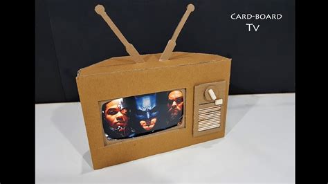 How To Make Tv From Cardboard Amazing Working Cardboard Tv For Kids