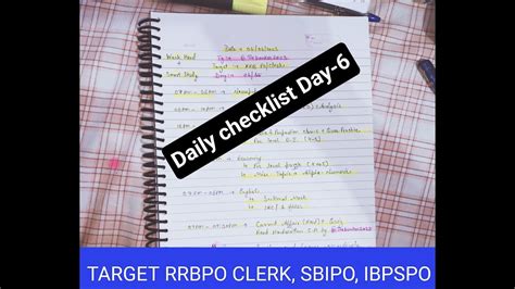 Checklist For All Bank Exams DAY 6 RBI ASSISTANT RRBPO RRBCLERK