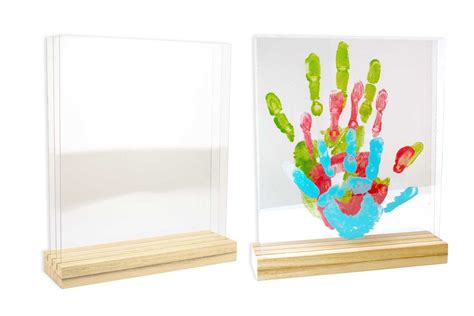 Grand Cadre Empreintes Plaques Plexiglas Cm Cadres Photos En