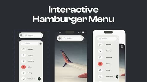 Interactive Hamburger Menu Figma