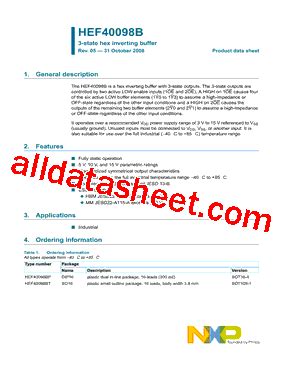 Hef Bt Datasheet Pdf Nxp Semiconductors