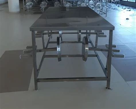 Silver Stainless Steel Canteen Dining Table At Rs In Ahmedabad