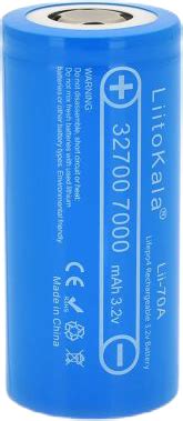 Аккумулятор LiitoKala 32700 LiFePO4 Lii 70A 7000 мАч 30A 3 2V PVC 1 шт