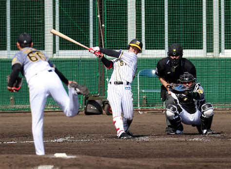 阪神6位中野が新人最速“プロ初安打”「積極的に」 プロ野球写真ニュース 日刊スポーツ