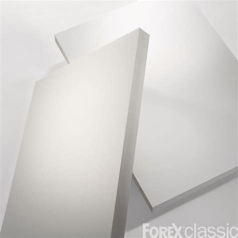 Material Solutions White PVC Foam Board FOREX Classic White 19mm 1560