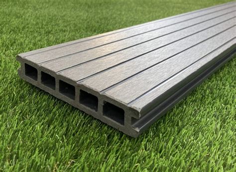 Metre Slate Woodgrain Embossed Composite Decking Deck Kingdom