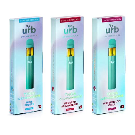 URB THCA Iced Diamonds 3g Disposable Vape | Cooling Menthol