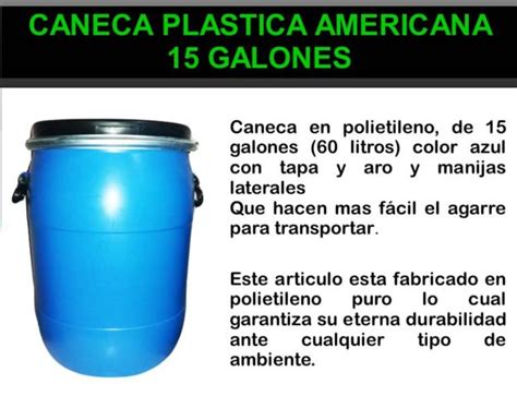 Caneca De 15 Galones Con Tapa Y Aro Ecoreciclaje Universal