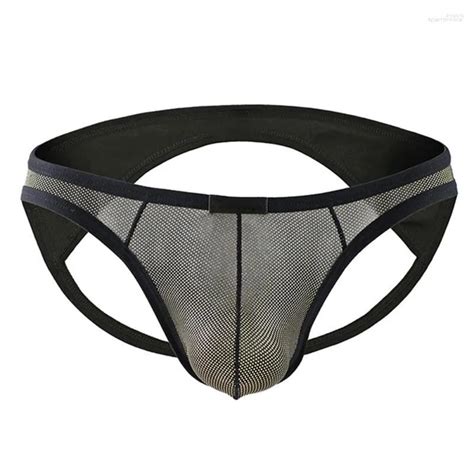 Cueca Masculina Cintura Baixa Cuecas Costas U Convexa Sexy Respirável