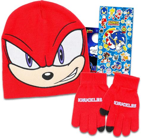 Amazon Sonic The Hedgehog Conjunto De Sombrero Y Mitones Paquete