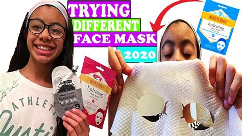 Trying Different Face Mask Youtube