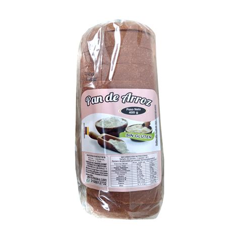 Pan De Arroz Sin Gluten 400g Alimentarte Saludable