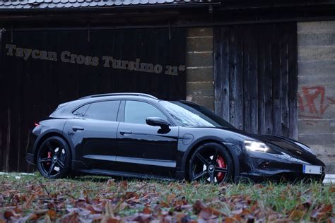 Porsche Taycan Cross Turismo Räder Kv1 Schwarz Glänzend Mbdesign Felgen And Räder